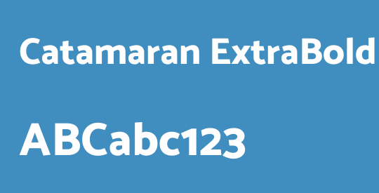 Catamaran ExtraBold