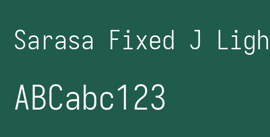 Sarasa Fixed J Light