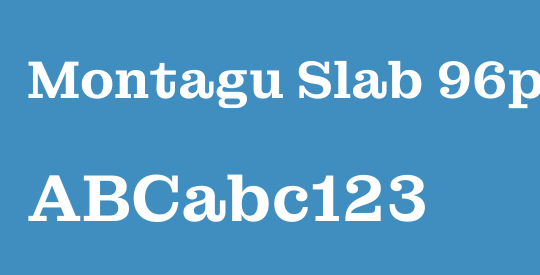Montagu Slab 96pt SemiBold