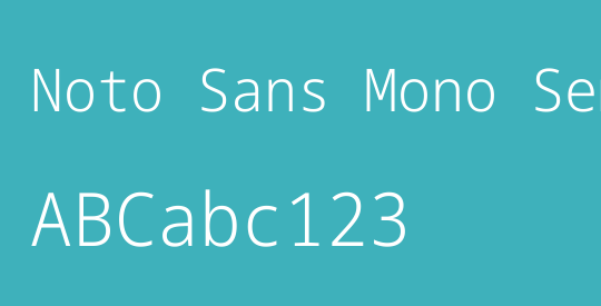 Noto Sans Mono SemiCondensed Light