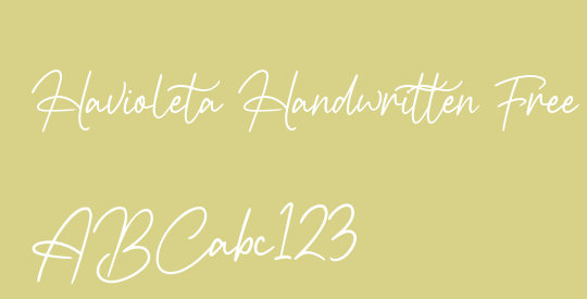 Havioleta Handwritten Free