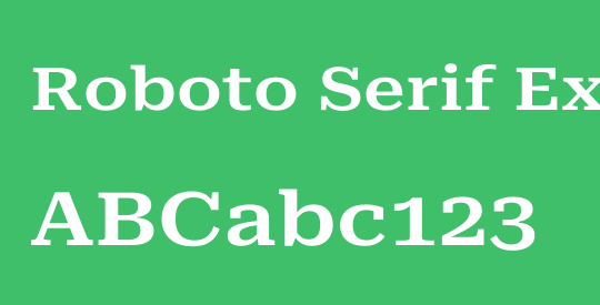Roboto Serif ExtraExpanded SemiBold
