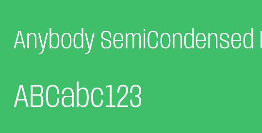 Anybody SemiCondensed Light