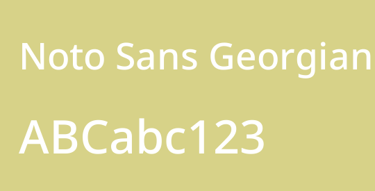 Noto Sans Georgian Medium