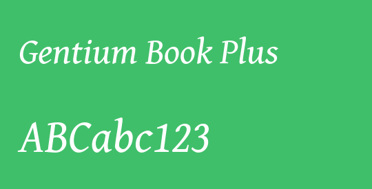 Gentium Book Plus