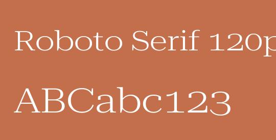 Roboto Serif 120pt ExtraExpanded Light