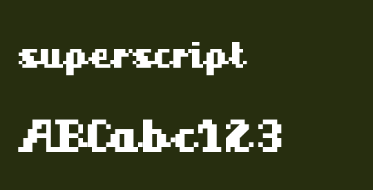 superscript