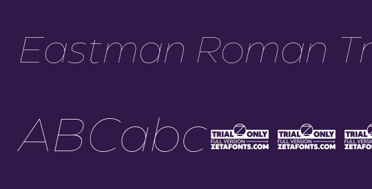 Eastman Roman Trial Thin