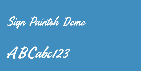 Sign Paintoh Demo