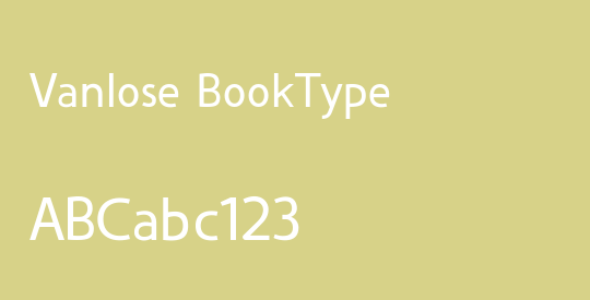 Vanlose BookType