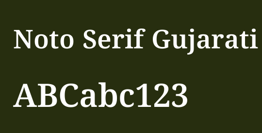 Noto Serif Gujarati SemiBold