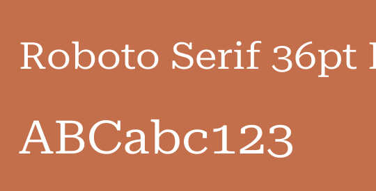 Roboto Serif 36pt Expanded