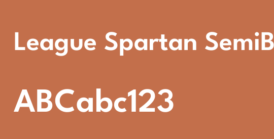 League Spartan SemiBold