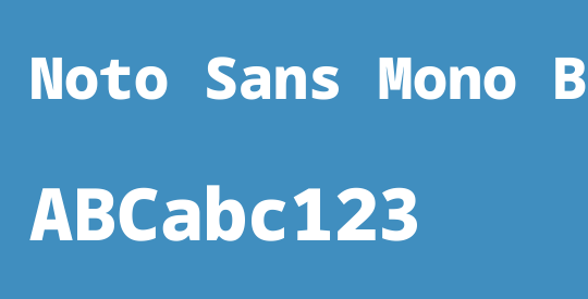 Noto Sans Mono Black