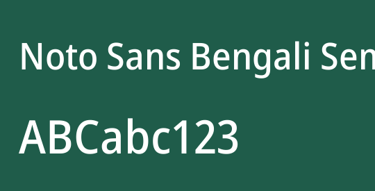 Noto Sans Bengali SemiCondensed Medium