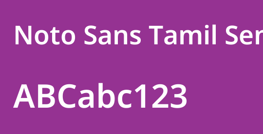 Noto Sans Tamil SemiBold