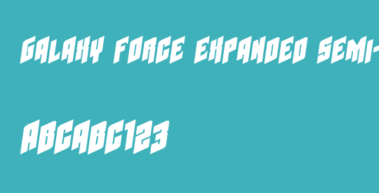 Galaxy Force Expanded Semi-Italic