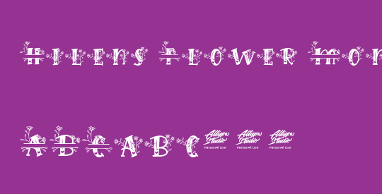 Hilens Flower Monogram