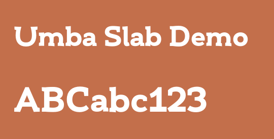 Umba Slab Demo