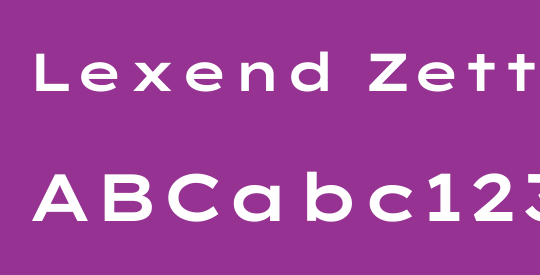 Lexend Zetta SemiBold
