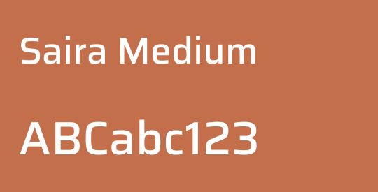 Saira Medium