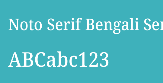Noto Serif Bengali SemiCondensed Medium