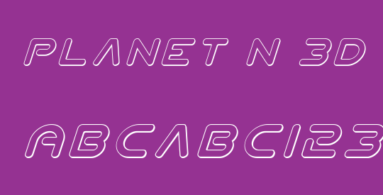 Planet N 3D Italic