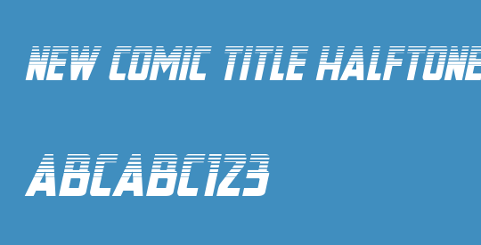 New Comic Title Halftone Ital