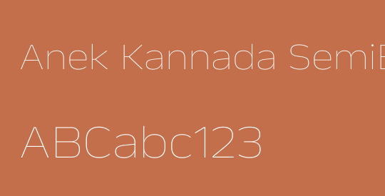 Anek Kannada SemiExpanded Thin