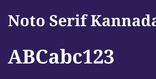 Noto Serif Kannada
