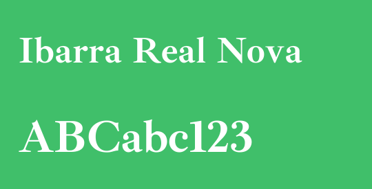 Ibarra Real Nova