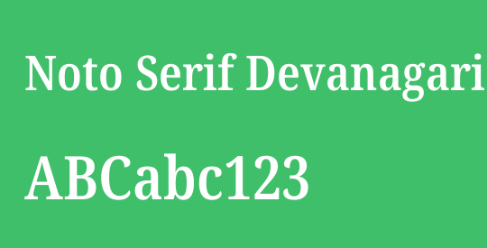 Noto Serif Devanagari Condensed SemiBold