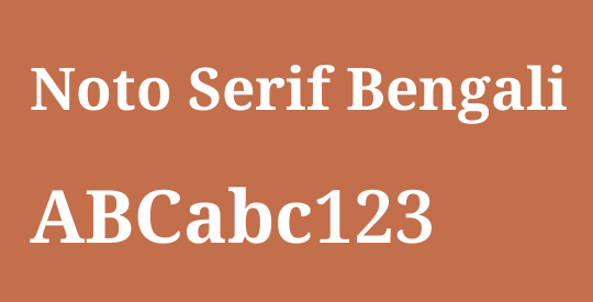 Noto Serif Bengali