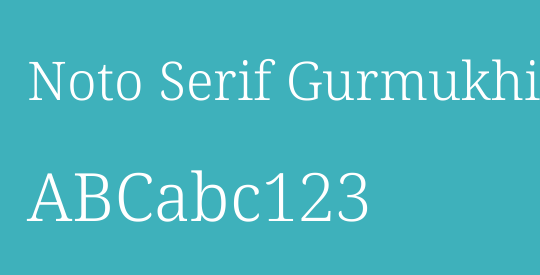 Noto Serif Gurmukhi Light