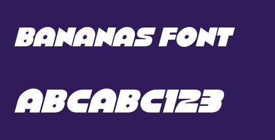 Bananas Font