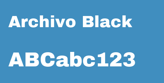 Archivo Black