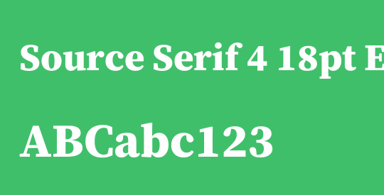 Source Serif 4 18pt ExtraBold