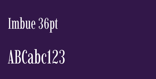 Imbue 36pt