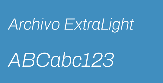 Archivo ExtraLight