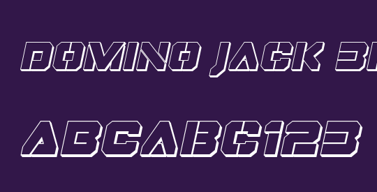 Domino Jack 3D Italic