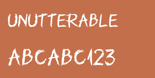 Unutterable