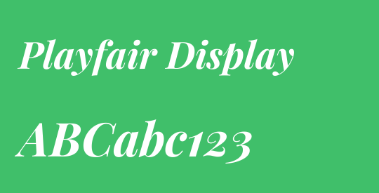 Playfair Display