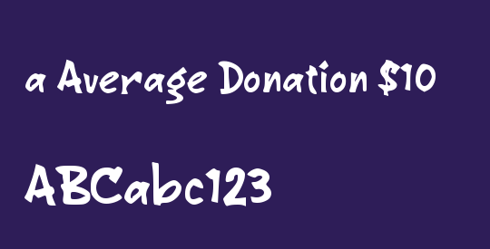 a Average Donation $10