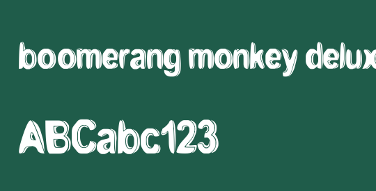 boomerang monkey deluxe.