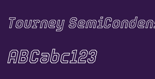 Tourney SemiCondensed Light