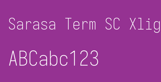 Sarasa Term SC Xlight
