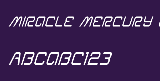 Miracle Mercury Condensed Italic