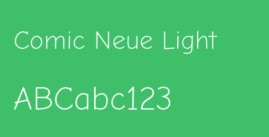Comic Neue Light