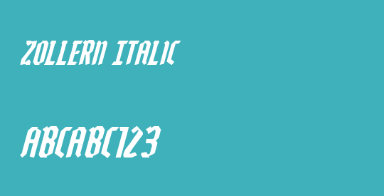 Zollern Italic