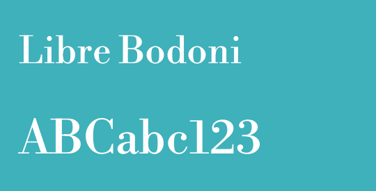 Libre Bodoni